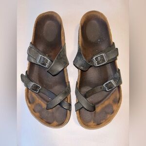 Birkenstock Mayari Adjustable Distressed Buckle Criss Cross Sandals size 39